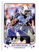 2013 Blidi Wreh-Wilson Topps Magic - Rookie Autograph (#:169) (Stock: 1) - $5.00