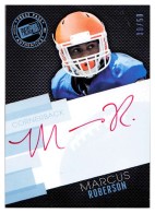 2014 Marcus Roberson Press Pass - Autograph Blue (#'d to 50 - Red Ink) (#:MR) (Stock: 1) - $13.50