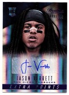 2014 Jason Verrett Prestige - Extra Points Purple Rookie Autograph (#'d to 100) (#:248) (Stock: 1) - $9.00