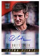 2014 Brett Smith Prestige - Extra Points Gold Rookie Autograph (#'d to 50) (#:214) (Stock: 1) - $9.00