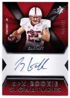 2014 Tyler Gaffney SPx - Rookie Autograph (#'d to 299) (#:112) (Stock: 1) - $6.00