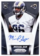 2014 Michael Sam Panini Prizm - Rookie Autograph (#:AR-MI) (Stock: 1) - $7.50