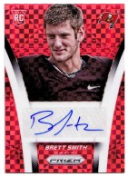 2014 Brett Smith Panini Prizm - Rookie Autograph Prizm Red Power (#'d to 125) (#:AR-BT) (Stock: 1) - $7.50