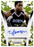 2014 Timmy Jernigan Panini Prizm - Prizm Camo Rookie Autograph (#'d to 150) (#:AR-TJ) (Stock: 1) - $7.50