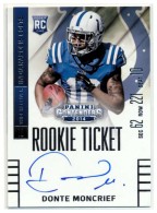 2014 Donte Moncrief Panini Contenders - Autograph Rookie (#:216) (Stock: 1) - $18.00