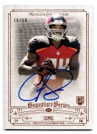 2014 Charles Sims Topps Museum Collection - Signature Series Copper Rookie Autograph (#'d to 50) (#:SSA-CS) (Stock: 1) - $12.50