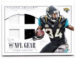 2014 Storm Johnson Panini National Treasures - Rookie NFL Gear Quad Materials Jersey (#'d to 99) (#:RGD-SJ) (Stock: 1) - $3.50