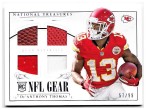 2014 De'Anthony Thomas Panini National Treasures - Rookie NFL Gear Quad Materials Jersey/Ball (#'d to 99) (#:RGD-DT) (Stock: 1) - $6.50