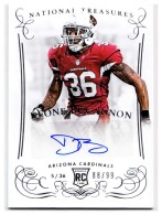 2014 Deone Bucannon Panini National Treasures - Rookie Autograph (#'d to 99) (#:246) (Stock: 1) - $8.00