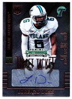 2015 Lorenzo Doss Panini Contenders Draft Picks - College Draft Ticket Red Foil Autograph (#:213) (Stock: 1) - $6.00