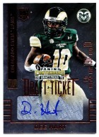 2015 Dee Hart Panini Contenders Draft Picks - College Draft Ticket Red Foil Autograph (#:266) (Stock: 3) - $6.00