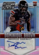 2015 Dominique Brown Panini Prizm Draft Picks - Prizm Autograph (#:180) (Stock: 1) - $6.00