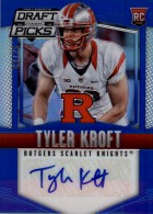 2015 Tyler Kroft Panini Prizm Draft Picks - Blue Prizm Autograph (#'d to 75) (#:247) (Stock: 1) - $7.50