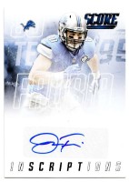 2015 Joseph Fauria Score - Inscriptions Autograph (#:28) (Stock: 1) - $5.00