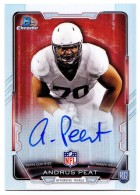 2015 Andrus Peat Bowman - Chrome Rookie Autograph Refractor (#:RCRA-AP) (Stock: 1) - $7.50