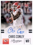 2015 Chris Conley Prestige - Rookie Autograph (#:217) (Stock: 1) - $7.50