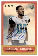 2015 Rashad Greene Topps - 1963 Topps Mini Autograph (#'d to 250) (#:63A-RG) (Stock: 1) - $12.50