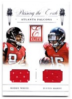 2015 Justin Hardy Donruss - Passing the Torch Jersey (with Roddy White) (#:PTM-ATL) (Stock: 1) - $5.00