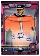 2015 Shane Ray Topps Chrome Mini - Rookie Autograph Pink Refractor (#'d to 50) (#:122) (Stock: 1) - $9.50