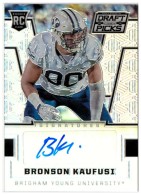 2016 Bronson Kaufusi Panini Prizm Draft Picks - Prizm Autograph Rookie (#:280) (Stock: 1) - $6.00