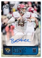 2016 Brandon Allen Prestige - Rookie Autograph (#:BAL) (Stock: 1) - $6.50