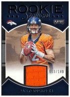 2016 Paxton Lynch Panini Playoff - Rookie Stallions Jersey (#'d to 149) (#:RS-PL) (Stock: 1) - $7.50