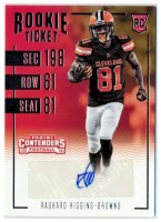 2016 Rashard Higgins Panini Contenders - Rookie Autograph (#:113) (Stock: 1) - $5.00