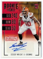 2016 Scooby Wright Panini Contenders - Rookie Autograph (#:207) (Stock: 1) - $5.00