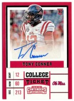 2017 Tony Conner Panini Contenders Draft Picks - Rookie Autograph (#:286) (Stock: 2) - $5.00