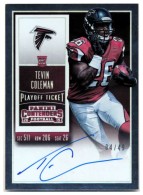 2015 Tevin Coleman Panini Contenders - Playoff Ticket Autograph (#'d to 49) (#:237) (Stock: 1) - $12.50