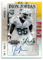 2013 Dion Jordan Panini Contenders - Rookie Ink Autograph (#:7) (Stock: 1) - $7.50