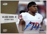 2018 Orlando Brown Jr. Sage HIT Premier Draft - Autograph Gold (#'d to 250) (#:A28) (Stock: 1) - $6.50