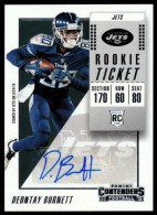 2018 Deontay Burnett Panini Contenders - Rookie Autograph (#:199) (Stock: 1) - $6.50