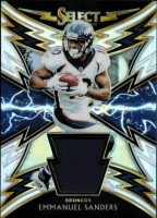 2018 Emmanuel Sanders Select - Spark Materials Prizm Jersey (#'d to 99) (#:18) (Stock: 1) - $5.00