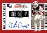 2019 D'Cota Dixon Panini Contenders Draft Picks - Rookie Autograph Blue Foil (#:261) (Stock: 1) - $6.50