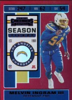 2019 Melvin Ingram Panini Contenders - Red Zone Season Ticket (#:50) (Stock: 1) - $4.00