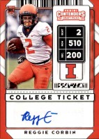 2020 Reggie Corbin Panini Contenders Draft Picks - Rookie Autograph (#:278) (Stock: 1) - $5.00