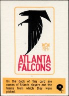 1966 Team Card Philadelphia - Atlanta Falcons Logo (#:1) (Stock: 1) - $12.00