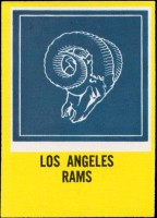 1967 Team Card Philadelphia - Los Angeles Rams Team Card (#:96) (Stock: 1) - $3.00