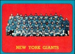 1963 Team Card Topps - New York Giants Team Card (#:60) (Stock: 1) - $6.00