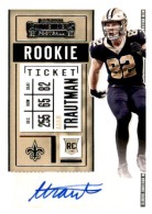 2020 Adam Trautman Panini Contenders - Rookie Autograph (#:184) (Stock: 1) - $9.50