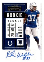 2020 Khari Willis Panini Contenders - Rookie Autograph (#:292) (Stock: 1) - $4.50