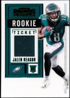 2020 Jalen Reagor Panini Contenders - Rookie Ticket Swatches Jersey (#:RTS-JRE) (Stock: 1) - $6.00