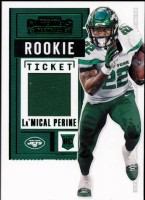 2020 La'Mical Perine Panini Contenders - Rookie Ticket Swatches Jersey (#:RTS-LMP) (Stock: 1) - $4.00