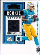 2020 Joshua Kelley Panini Contenders - Rookie Ticket Swatches Variation Jersey (#:RSV-JKE) (Stock: 1) - $6.00