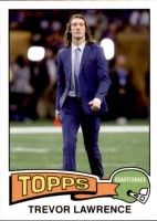 2021 Trevor Lawrence Topps X Trevor Lawrence - 1975 Topps Football (#:16) (Stock: 2) - $5.00