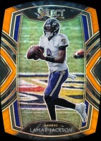 2020 Lamar Jackson Select - Orange Die Cut Prizm (#:203) (Stock: 1) - $5.00