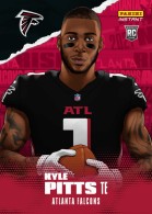 2021 Kyle Pitts Panini Instant NFL Draft Night Illustration - Rookie (4106 made) (#:IS-KP) (Stock: 11) - $6.50