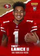 2021 Trey Lance Panini Instant NFL Draft Night Illustration - Rookie (6786 made) (#:IS-TR) (Stock: 11) - $8.00