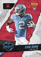 2021 Dyami Brown Panini Instant Draft Night - Rookie (770 made) (#:29) (Stock: 3) - $6.00